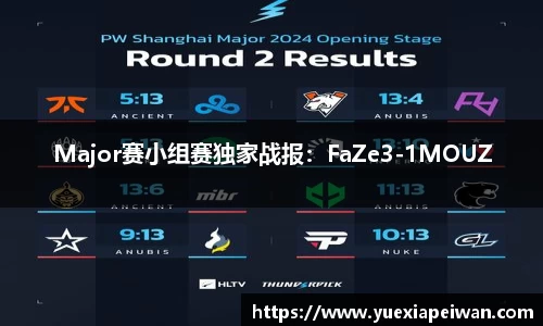 Major赛小组赛独家战报：FaZe3-1MOUZ