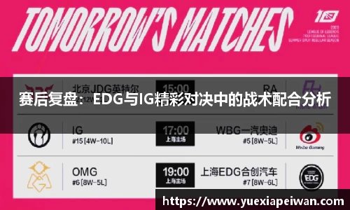 赛后复盘：EDG与IG精彩对决中的战术配合分析